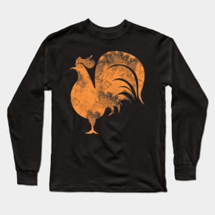 Retro Rooster Long Sleeve T-Shirt